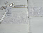 Комплект постільної білизни First Choice Vip Satin Moonlight 200x220 Buhara White, фото 3