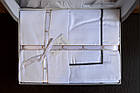 Комплект постільної білизни First Choice Deluxe Satin 200х220 Novel Line White, фото 7