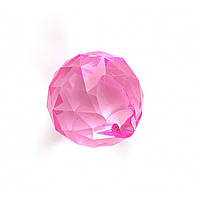Кристалл из хрусталя подвесной розовый