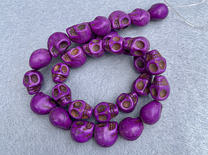 Намистини Говліт череп 10*14мм