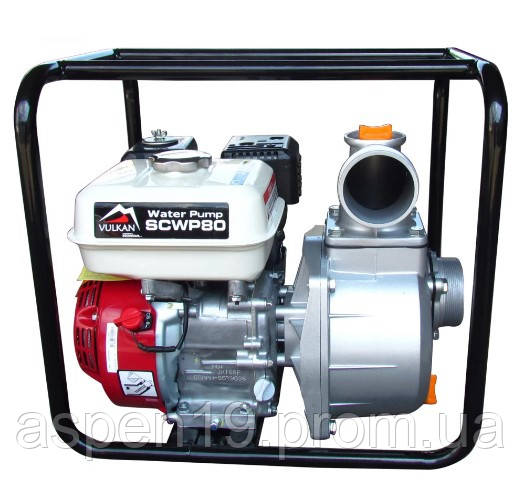 Мотопомпа бензинова Vulkan SCWP80H для чистої води з двигуном Honda GX 160 - фото 2 - id-p1914857663