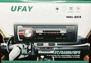 Автомагнітола UFAY 6919 Bluetooth 4x50W автомобільна магнітола Чорний, фото 4