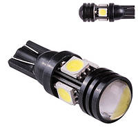 Лампа PULSO/габаритная/LED T10/4SMD-5050/12v/1.5w/72lm White with lens LP-157266 3