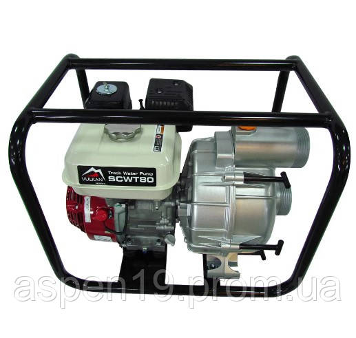 Мотопомпа бензинова Vulkan SCWT80H для брудної води з двигуном Honda GX 200 - фото 1 - id-p1914873369