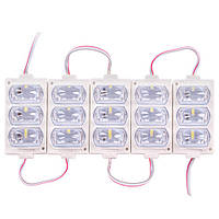 Лента Модуль 3LED 7338-2835 White 12V 53128 COB 7338-2835 W 3