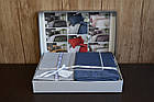Постільна білизна First Choice Deluxe Satin 200 х 220 см Serenity Denim-Grey, фото 3