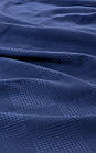 Вафельне простирадло-покривало Ugurlu 200х240 см. Charlotte синє, фото 3