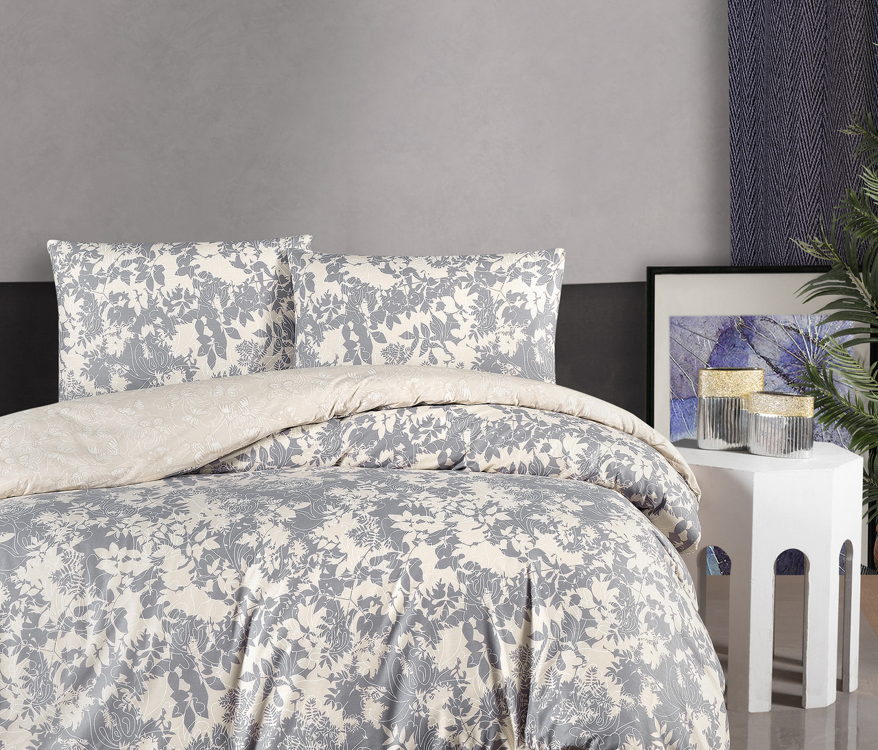 Постільна білизна First Choice Homesko Ranforse сімейний 160 х 220 см Colin Grey, фото 1
