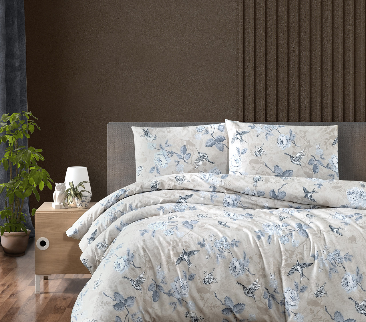 Постільна білизна First Choice Homesko Ranforse 160 х 220 см Ibiza Bej, фото 1