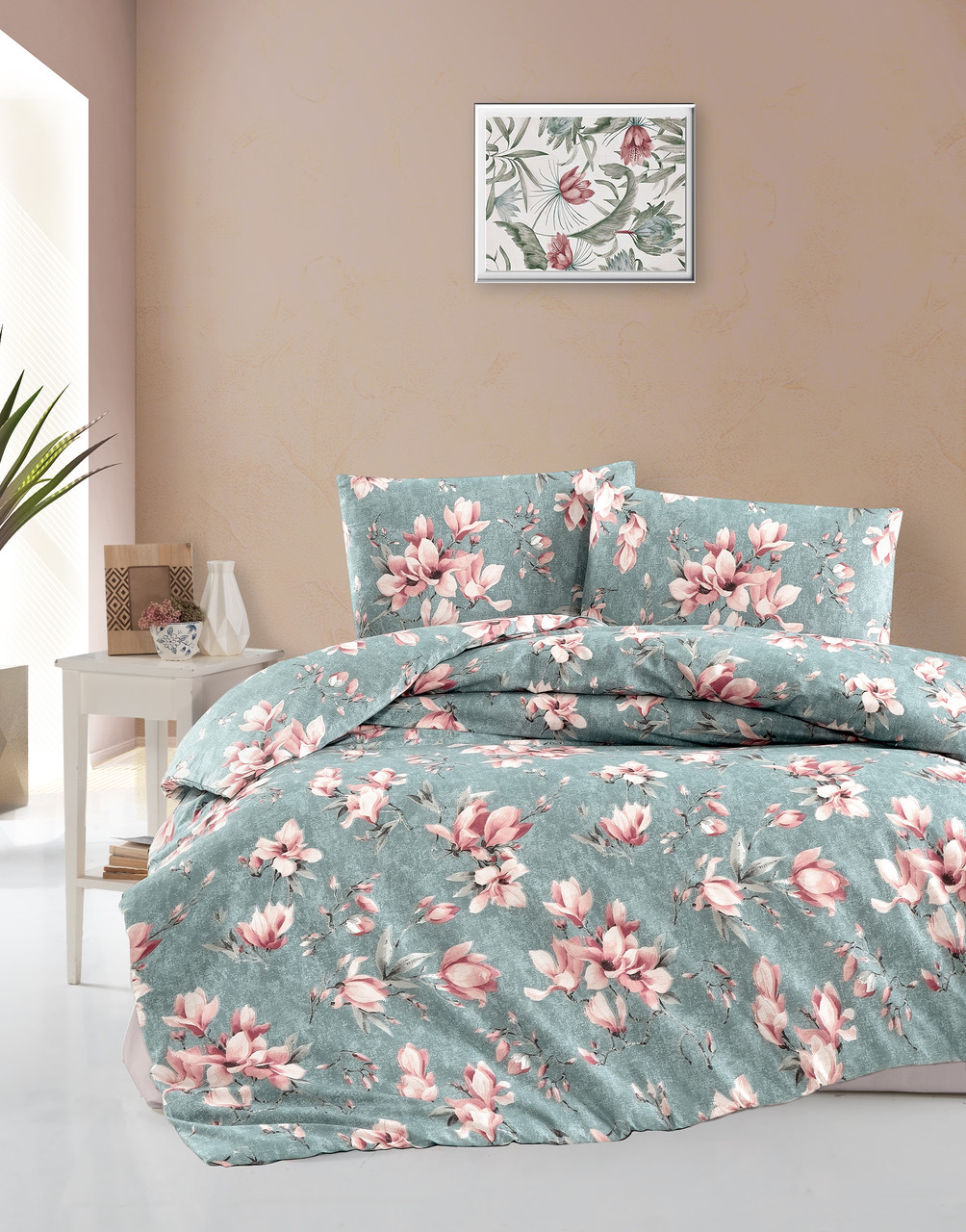 Постільна білизна First Choice Homesko Ranforse 160 х 220 см Marea Blue, фото 1