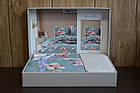 Постільна білизна First Choice Homesko Ranforse сімейний 160 х 220 см Marea Blue, фото 2