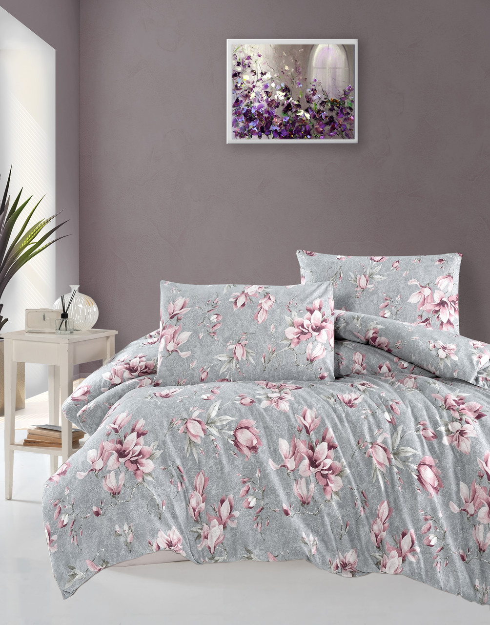 Постільна білизна First Choice Homesko Ranforse 160 х 220 см Marea Powder, фото 1