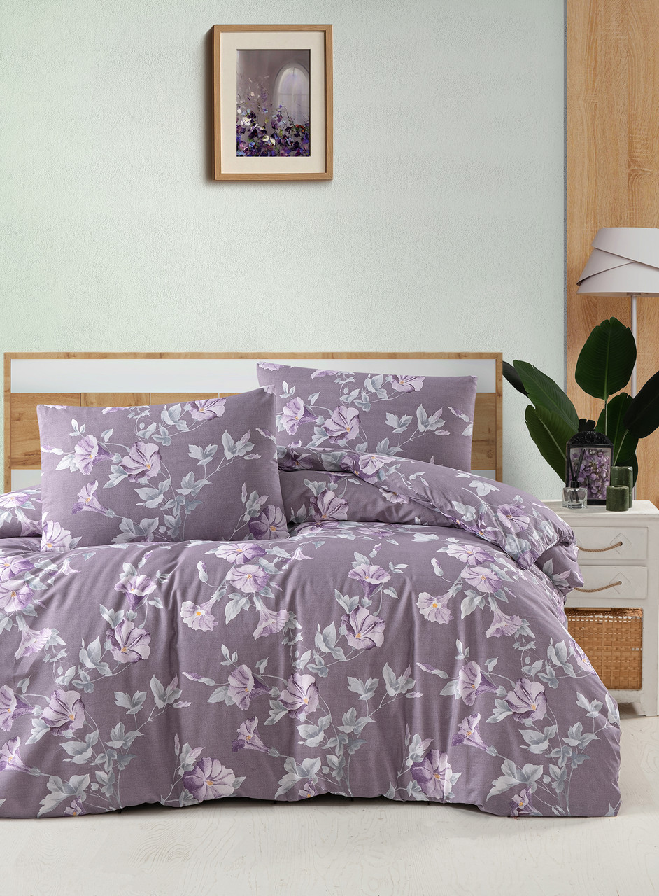 Постільна білизна First Choice Homesko Ranforse сімейний 160 х 220 см Santino Purple, фото 1