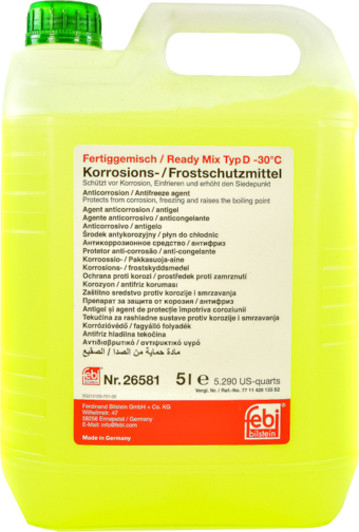 Febi Type D зелений -30 °C, 5 л (26581) готовий антифриз, фото 1