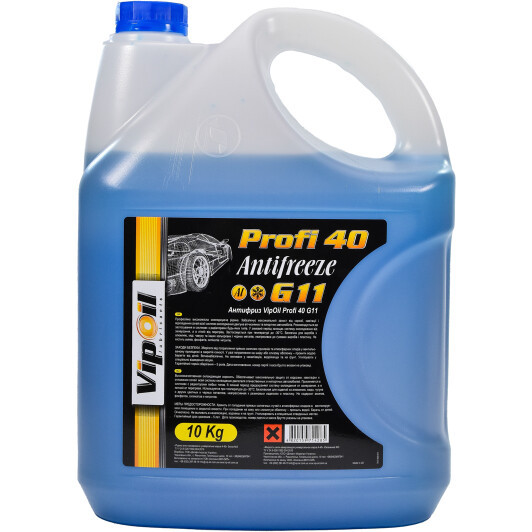 Готовий антифриз VIPOIL Profi 40 G11 синій -30 °C, фото 1