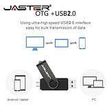 USB OTG флешка JASTER 64 Gb USB type-c Колір Фіолетовий для телефону і комп'ютера, фото 6