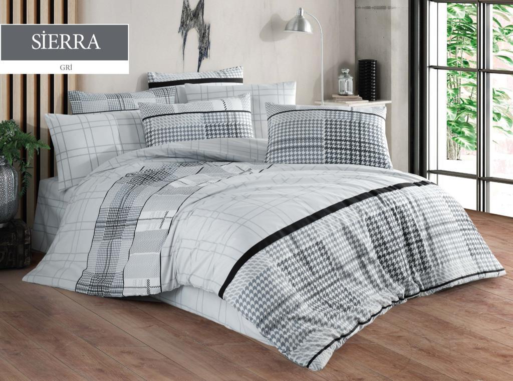 Постільна білизна EVA Ranforce 200 х 220 см. Sierra Gri