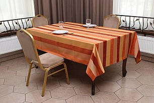 Скатертина Kayra "Шенілова смужка" кольорова, 165×300 см