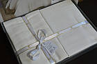 Постільна білизна First Choice Cotton 200x220 Broad Line Cream, фото 4