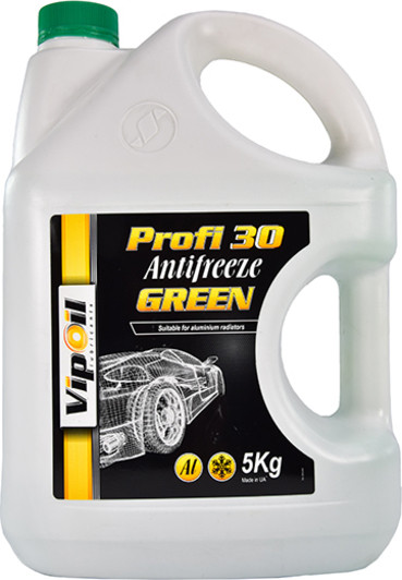 Готовий антифриз VIPOIL Profi 30 G11 зелений -24 °C, фото 1