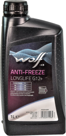 Wolf Long Life G12+ рожевий, 1 л (8315985) концентрат антифризу, фото 1