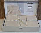 Постільна білизна Clasy Stripe Satin 160х220 Cappuccino, фото 3
