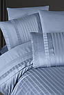 Комплект постільної білизни First Choice Deluxe Satin 200х220 New Trend Dusty Blue, фото 2