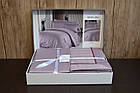 Комплект постільної білизни First Choice Deluxe Satin 200х220  New Trend Lavender, фото 2