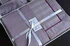 Комплект постільної білизни First Choice Deluxe Satin 200х220  New Trend Lavender, фото 4
