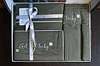 Комплект постільної білизни First Choice Deluxe Satin 200х220 Timeless Dark Green, фото 6