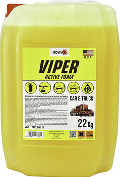 Nowax Viper Active Foam з кондиціонером, 22 л (NX20111) концентрат автошампуню