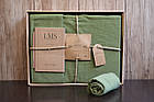 Постільна білизна Limasso Stonewashed Ranforse 200 х 220 см Capulet Olive, фото 3