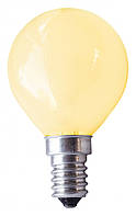 Лампа розжарювання 25W E14 P45 YELLOW 230V L2