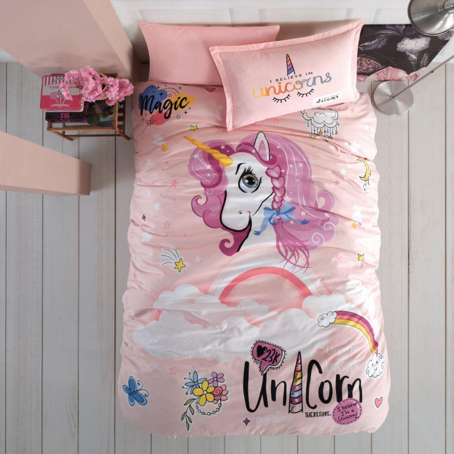 Дитяча постільна білизна Сlasy Ranforce 160х220 Pink Dreams