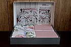 Постельное белье First Choice Cotton Satin сімейний 160 х 220 см Serra Powder, фото 2
