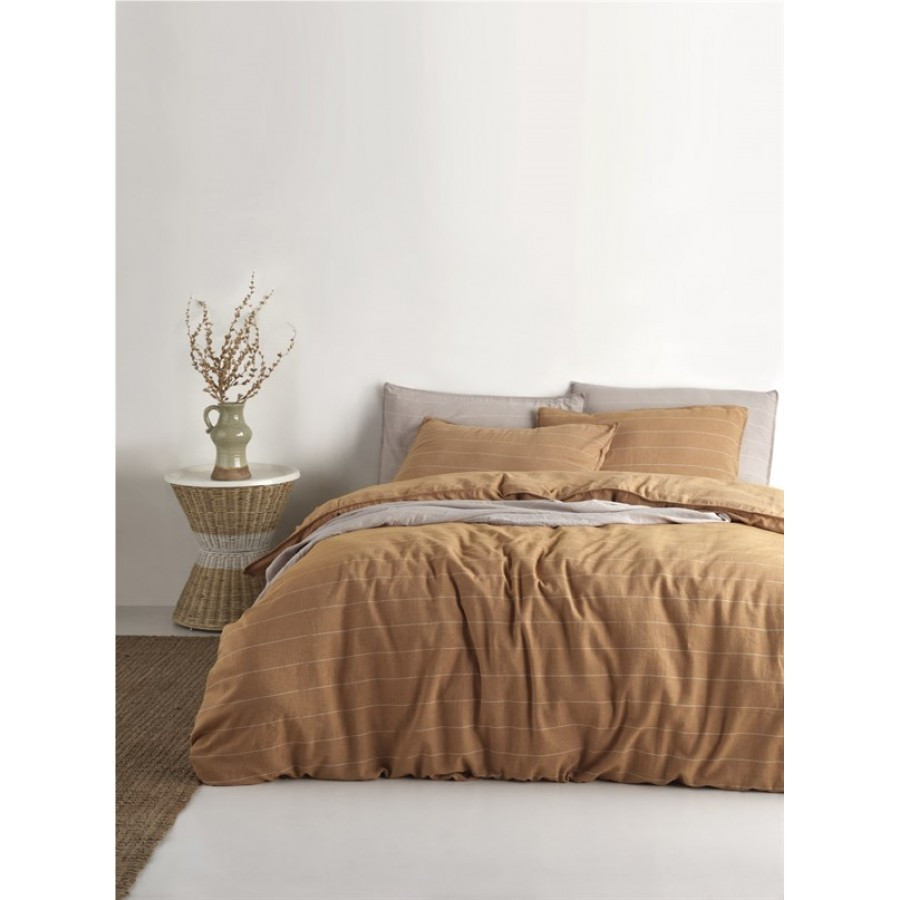 Постільна білизна Limasso Stonewashed Ranforse 200 х 220 см Aura Hardal, фото 1