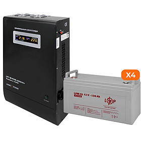 Комплект резервного живлення для будинка ДБЖ + гелева батарея (UPS W3000 + АКБ GL 6600W)