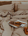 Постільна білизна Limasso Stonewashed Ranforse 200 х 220 см Oxford Tan, фото 3