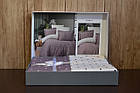 Постільна білизна First Choice Cotton 160x220 см Point Lilac, фото 2