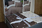 Постільна білизна First Choice Cotton 160x220 см Point Brown, фото 3