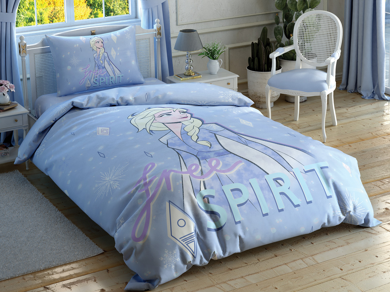 Постільна білизна TAC Disney 160×220 см Frozen 2 Free Spirit