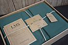 Постільна білизна Limasso Stonewashed Ranforse 200 х 220 см Dark Green, фото 4