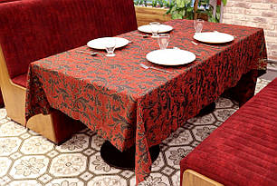 Скатертина шенілова Kayra Verona 160×285 см Червоний