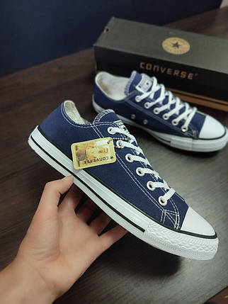 Converse All Star Navy/White конверси СИНІ чоловічі унісекс, фото 1