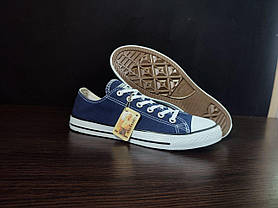 Converse All Star Navy/White конверси СИНІ чоловічі унісекс, фото 4