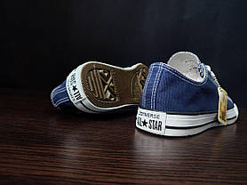 Converse All Star Navy/White конверси СИНІ чоловічі унісекс, фото 5
