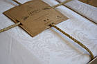 Постільна білизна Limasso Jacquard Ranforse 200 х 220 см Hoten Cream, фото 9