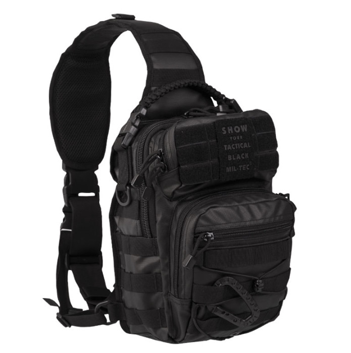 Рюкзак/сумка на одне плече Mil-Tec One Strap Assault 10 л tactical black 14059188-, фото 1