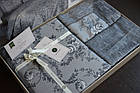 Постільна білизна La Romano Premium Satin 200×220 Dema Grey, фото 5