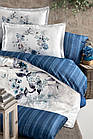 Постільна білизна La Romano Premium Satin 200×220 Floral Blue, фото 2